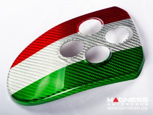 Alfa Romeo 4C Central MTA Control Cover - Carbon Fiber - Italian Theme